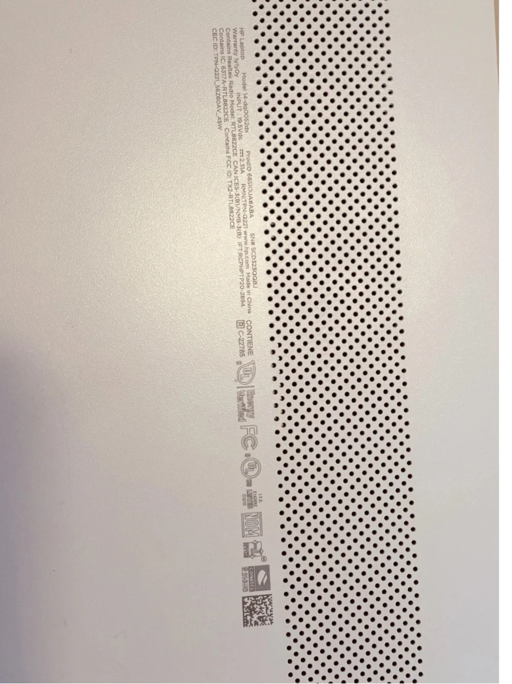 HP NoteBook 14-DQ0052DX 14